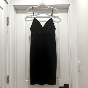 Amanda Uprichard Black Silk Midi Dress Size M